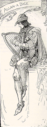 Alan a Dale joined the Merry Men in the Broadsides. Illustration by Louis Rhead.