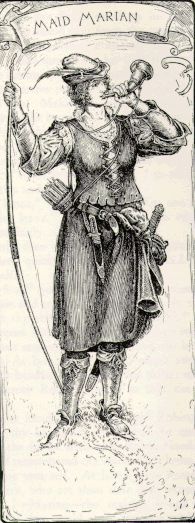 Louis Rhead's superb illustration of Marian who joined Robin Hood in the plays.