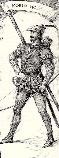 Louis Rhead's wonderful illustration of Robin Hood, courtesy the RH project.