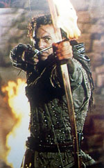 Kevin Costner takes aim as a Prince of Thieves, if only his performance was as fiery as his arrow.