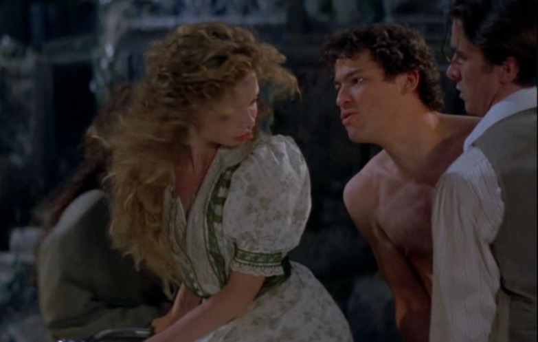 Calista Flockhart, Dominic West and Christian Bale in A Midsummer Night's Dream