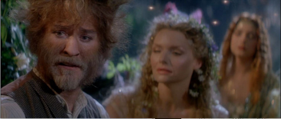 Kevin Kline as Bottom with the fairies