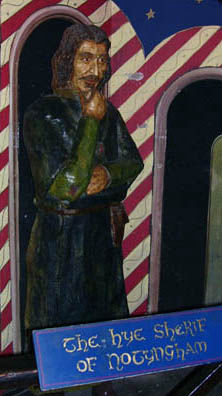 The Sheriff of Nottingham at the 1990s Visitor's Centre in Sherwood Forest