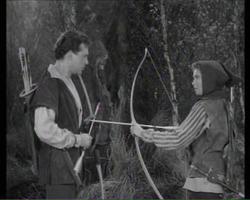 Richard Greene and Bernadette OFarrell in The Adventures of Robin Hood