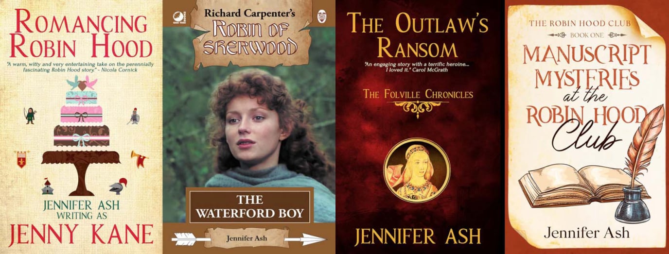 Jennifer Ash's Robin Hood books - contemporary romance, TV tie-in, historical crime and modern-day mysteries