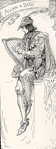 Alan a Dale joined the Merry Men in the Broadsides. Illustration by Louis Rhead