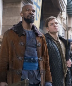 Jamie Foxx and Taron Egerton in 2018's Robin Hood