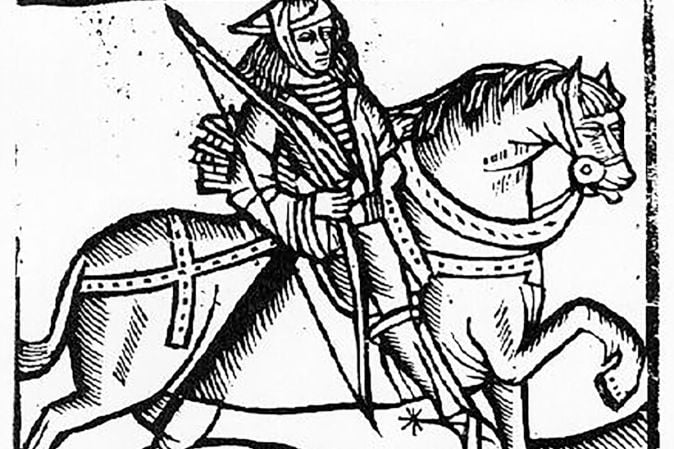 Link to the Early Ballads, woodcut from A Gest of Robyn Hode