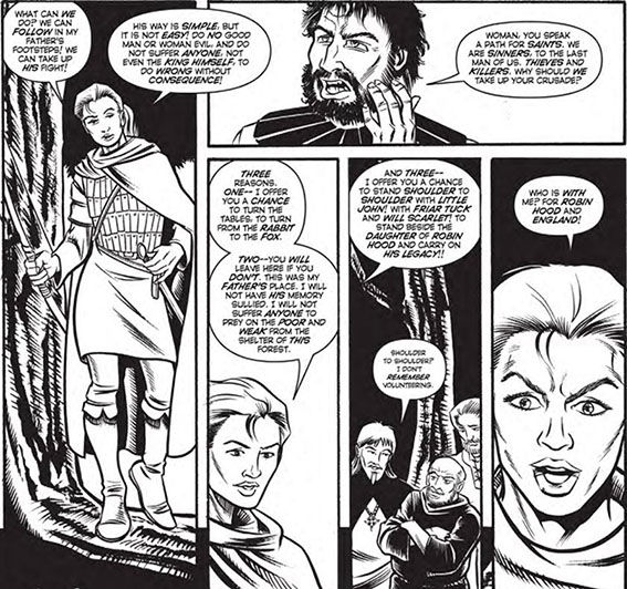 Robyn of Sherwood, 2012 edition, written by Paul Storrie, art by Rob Davis