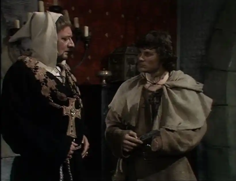 Ralph Gammon shows the abbot the penalty for stealing